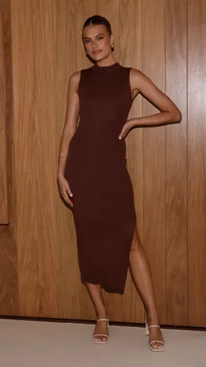 Mae Knit Dress - Chocolate Modern Appeal