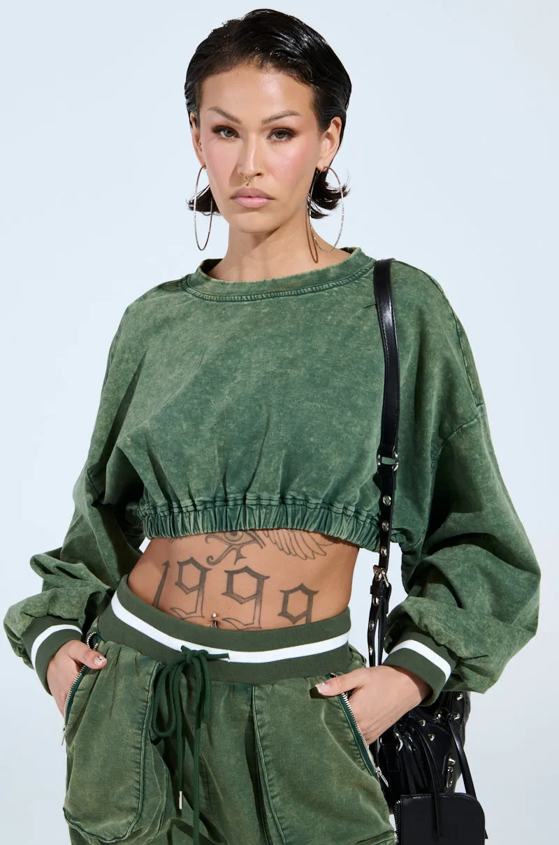 Functional Design Odor-resistant DUSTIN CROPPED CREW
