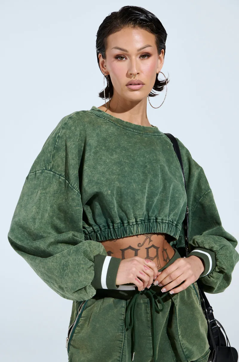 DUSTIN CROPPED CREW Premium Style