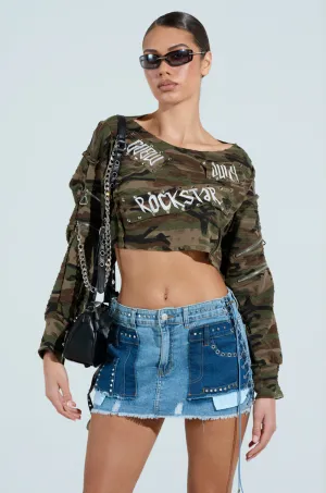 consumer preference ROCKSTAR CAMO TOP