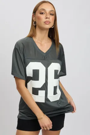 Chill Comfort Street Style Trend Grey Sport Tee Short Sleeve