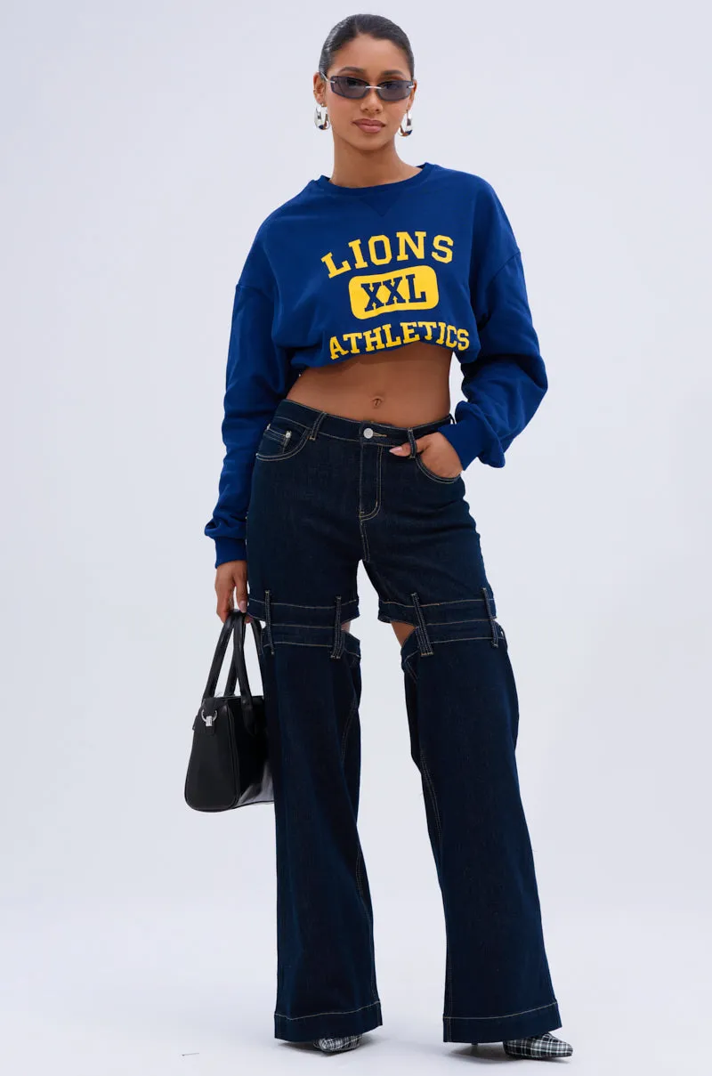 Urban Fashion product ethnic authenticity CHICAGO ATHLETIC CROP SWEATSHIRT
