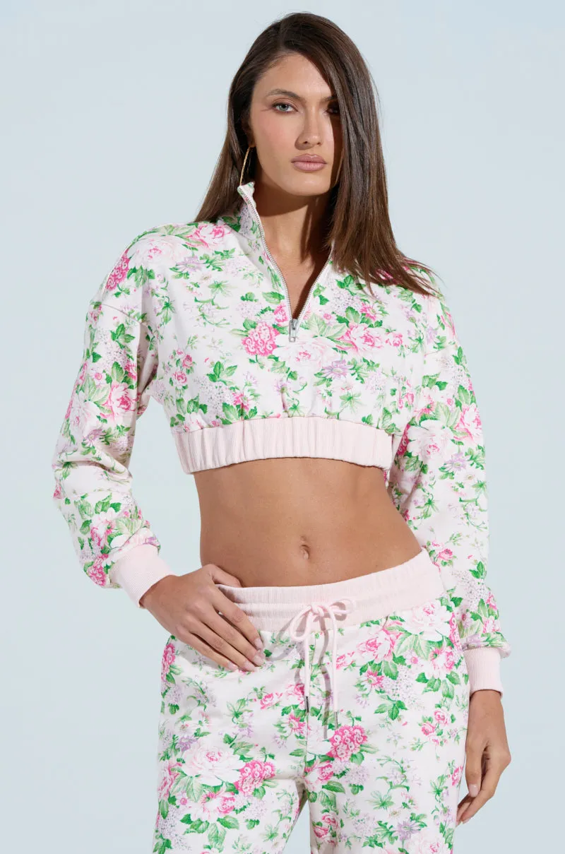 DREAMING OF SPRING HALF ZIP SWEATSHIRT User Experience