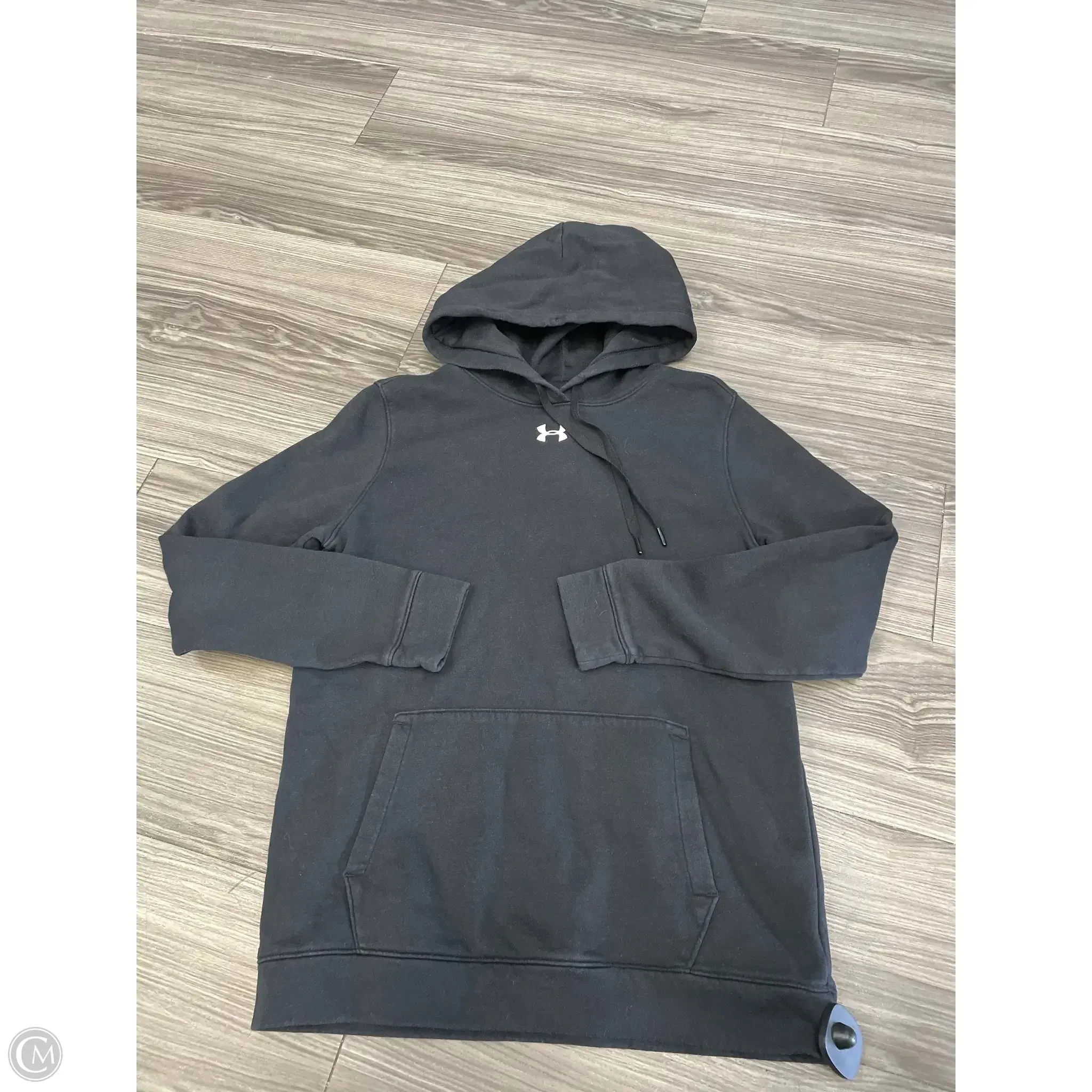 Athletic Sweatshirt Hoodie By Under Armour In Black, Size: S AntiClingFabric