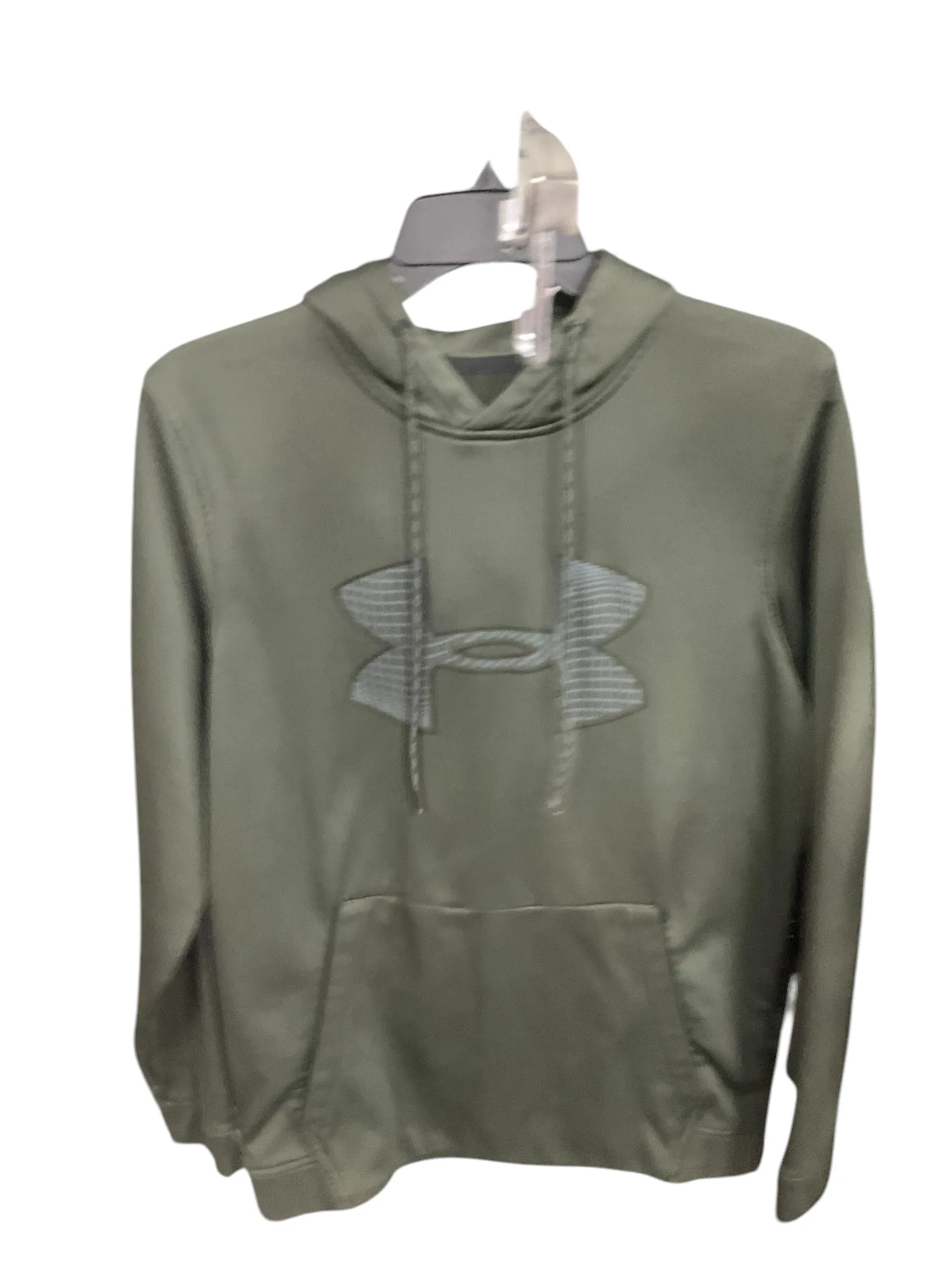 MoistureControlClothing Athletic Sweatshirt Hoodie By Under Armour In Green, Size: M