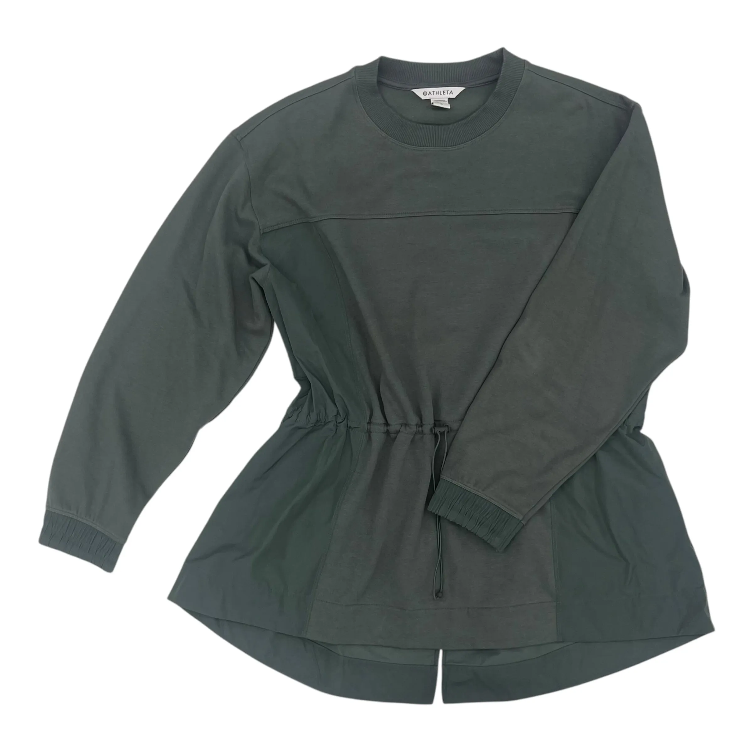 Athletic Sweatshirt Crewneck By Athleta In Green, Size:L Elite Vibe Fairy Touch