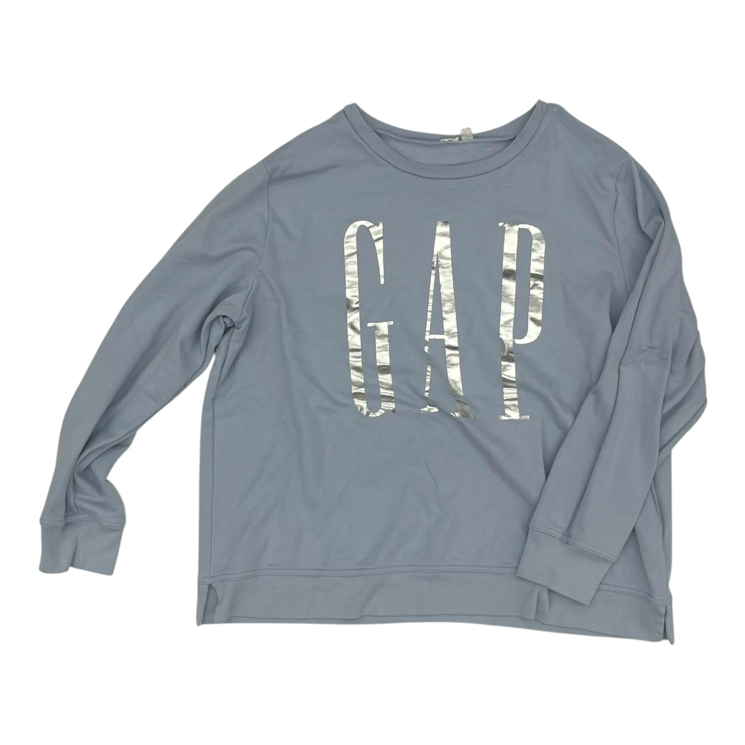 Warm Outerwear Versatile Hat Sweatshirt Crewneck By Gap In Blue, Size:Xxl