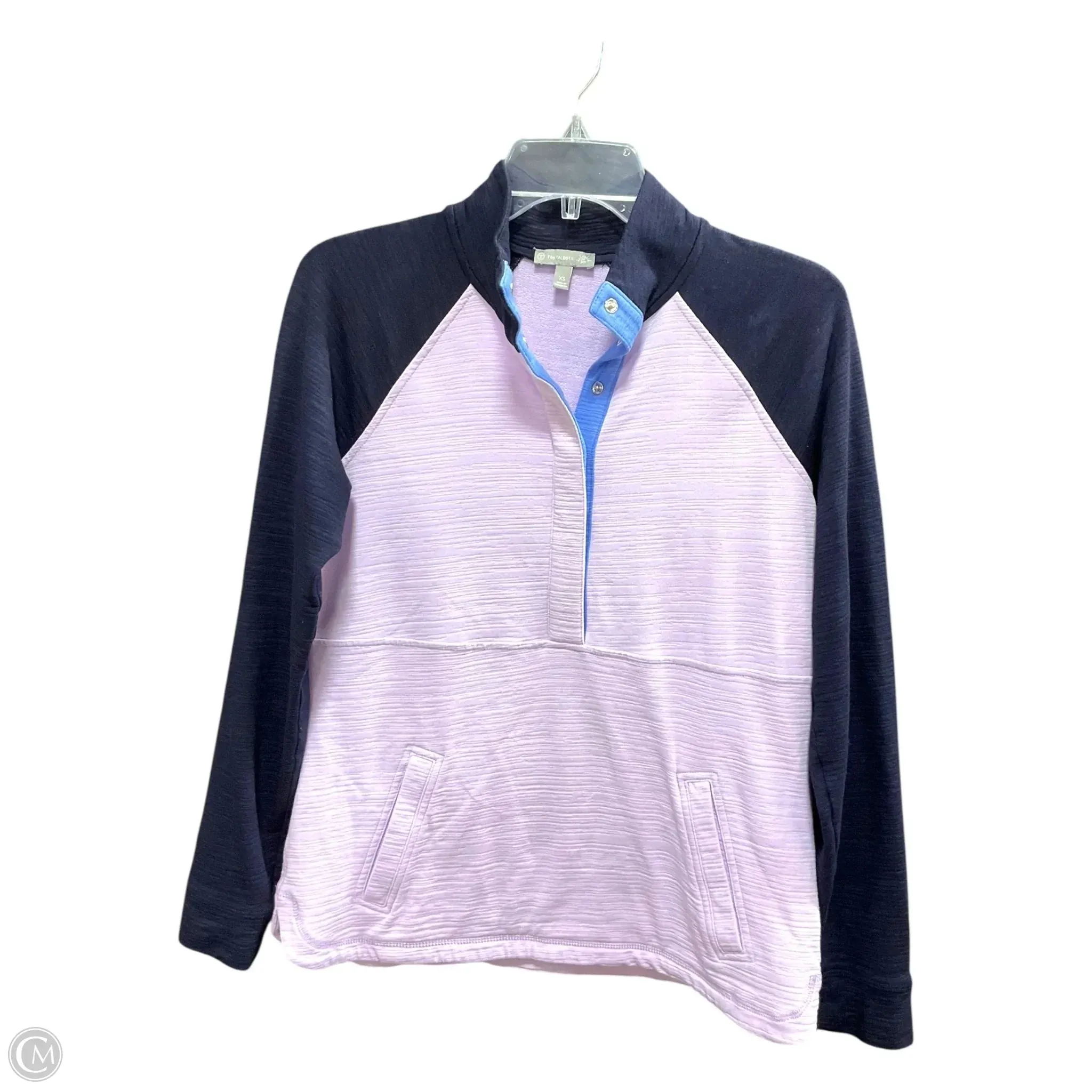 Athletic Sweatshirt Collar By Talbots In Purple, Size: Xs AntiSnag Threading