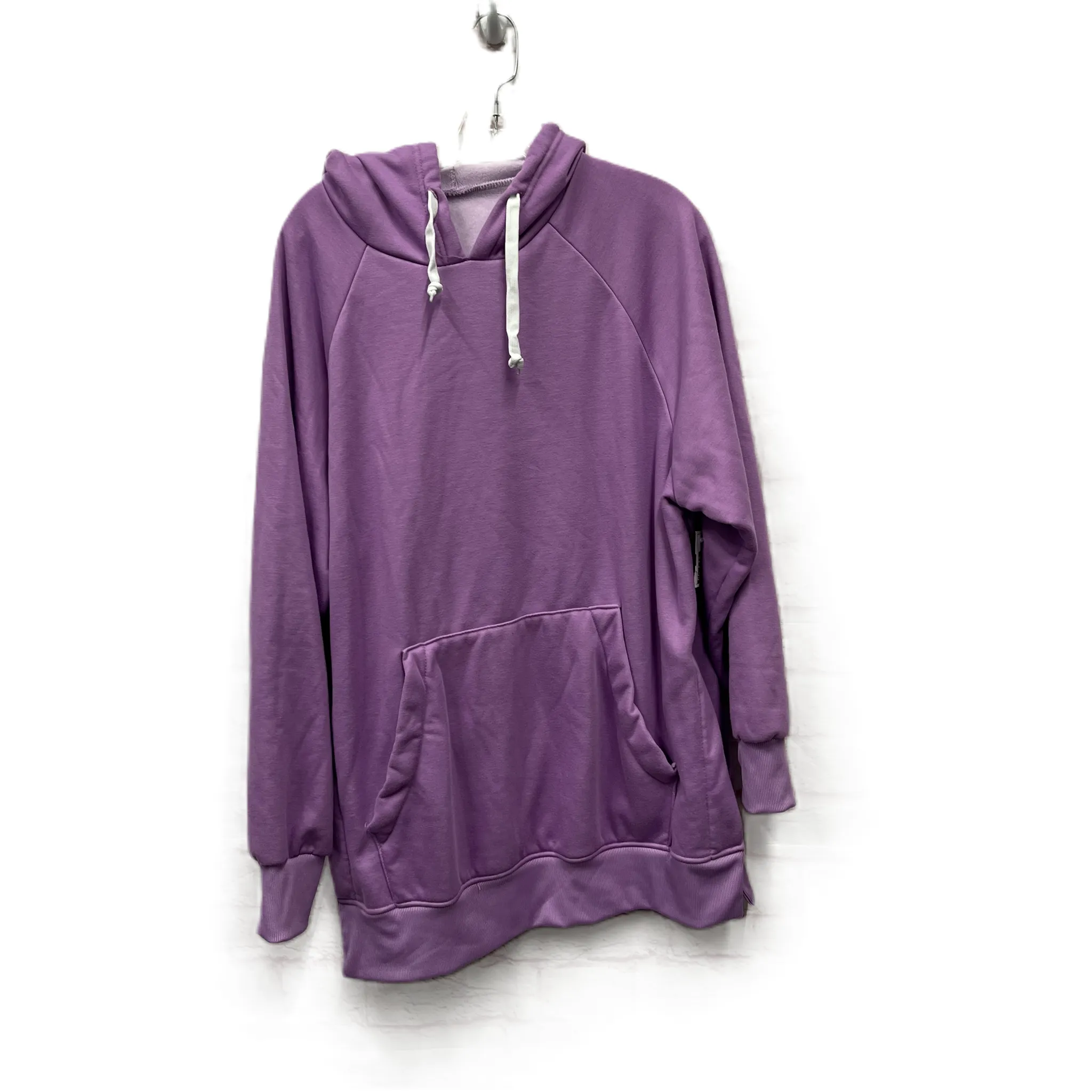 Active Gear Athletic Sweatshirt Hoodie In Purple, Size: 2x
