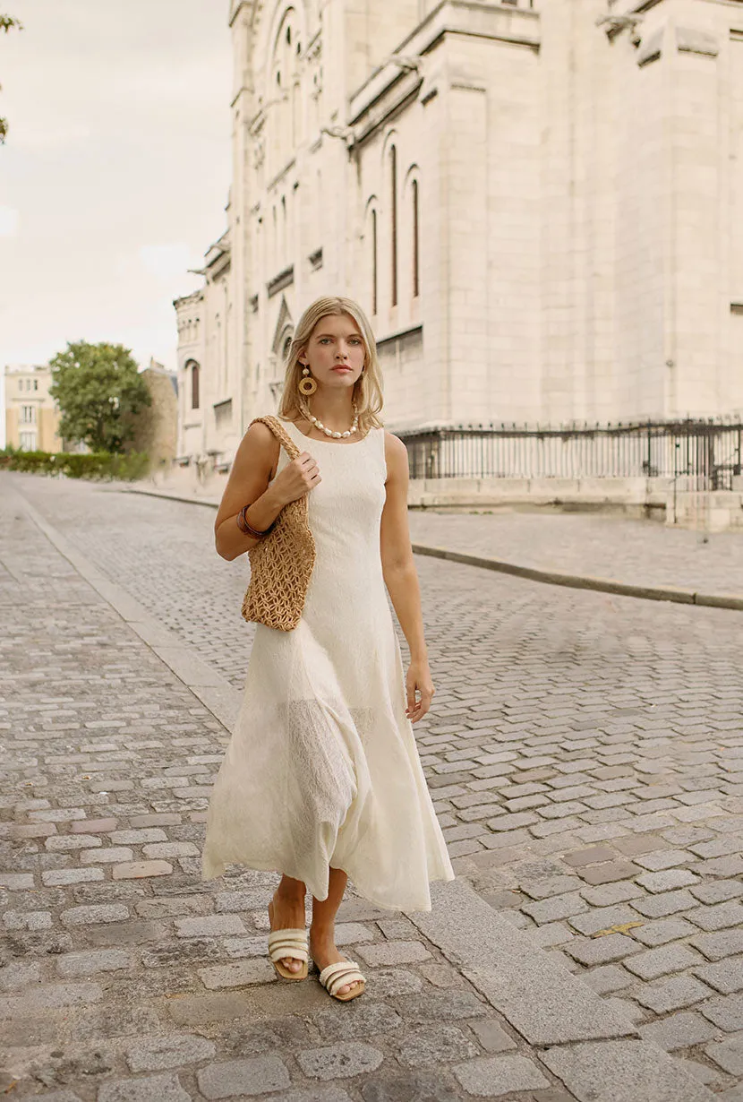 Gwynne Knit Dress - Ivory MoistureWickingTechnology