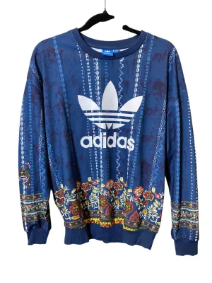 Sweatshirt Crewneck By Adidas In Blue, Size: S wrinkle free