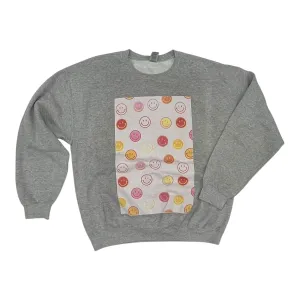 Comfortable Style Sweatshirt Crewneck By Gildan In Grey, Size:L