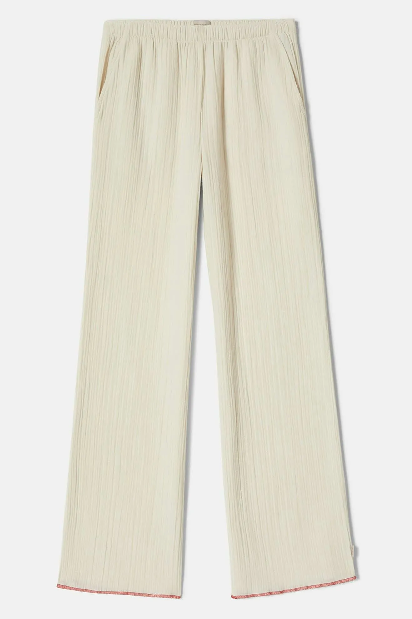 quick dry Organic Cotton Wandering Hudson Lounge Pant - Off White