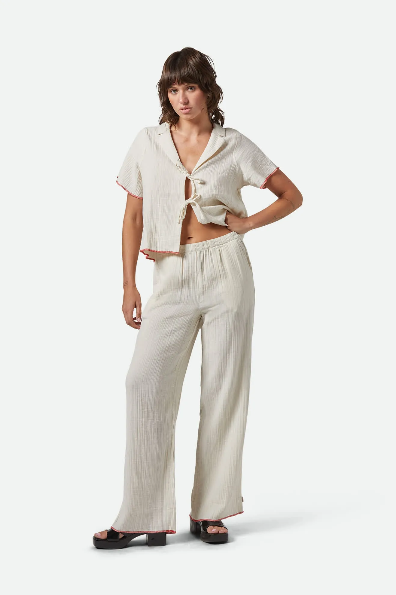 Wandering Hudson Lounge Pant - Off White Water-resistant
