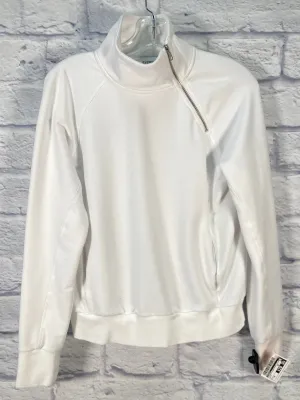 Athletic Sweatshirt Collar By Evereve In White, Size: Xs Relaxed Cut ReflectiveDetails