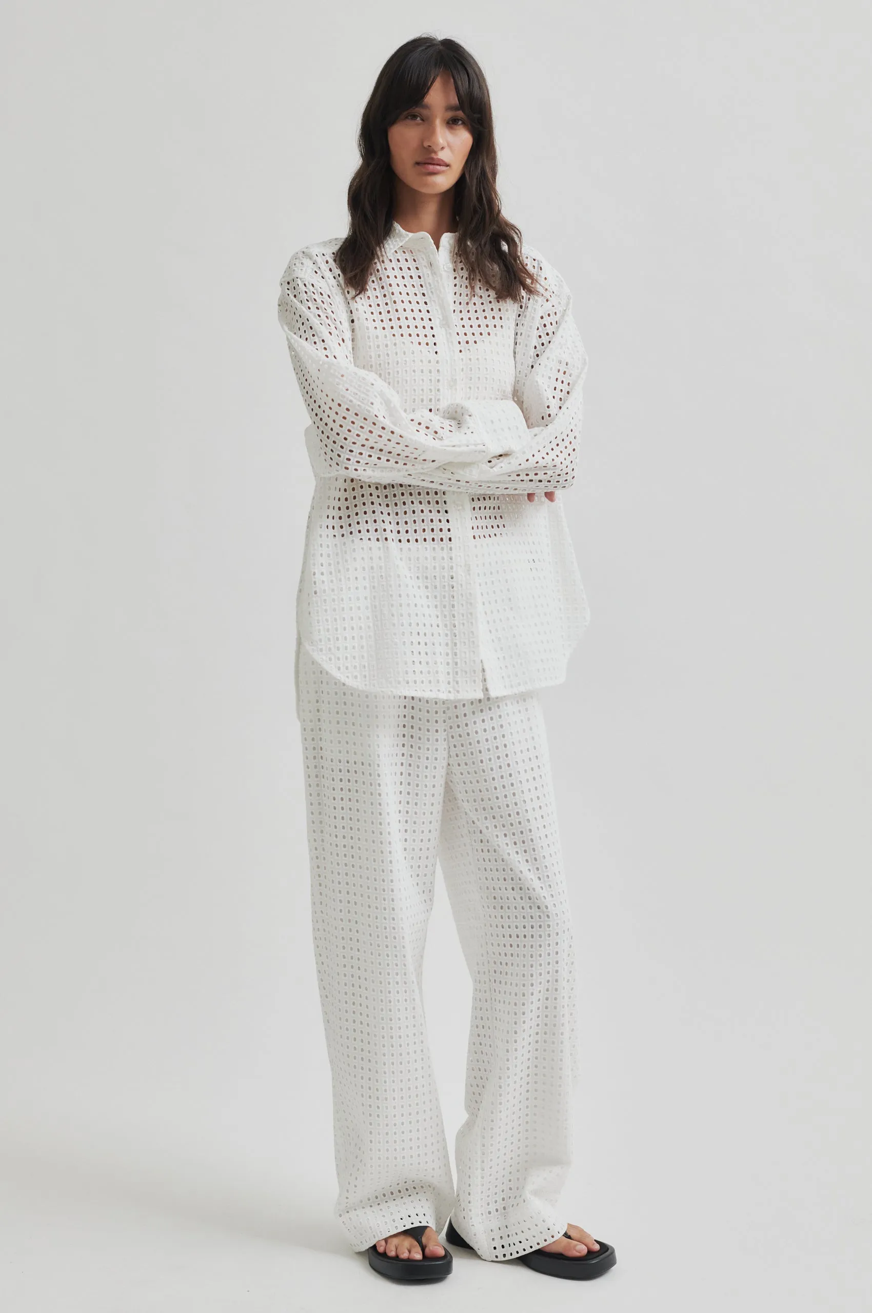 Recycled Polyester Fine Weave Villa Trousers