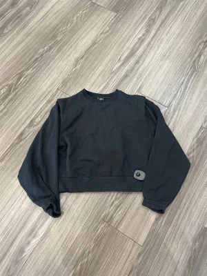 Modern Cut Black Sweatshirt Crewneck Calia, Size M