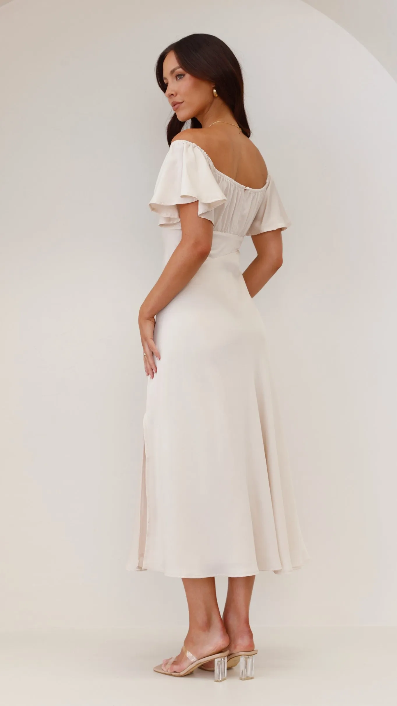 Lounge Mood Island Mood Louisa Midi Dress - Ivory