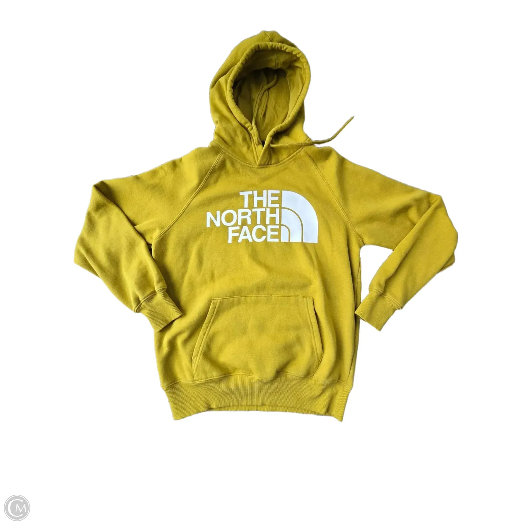 Professional Clothing Sweatshirt Hoodie By The North Face In Yellow, Size: S