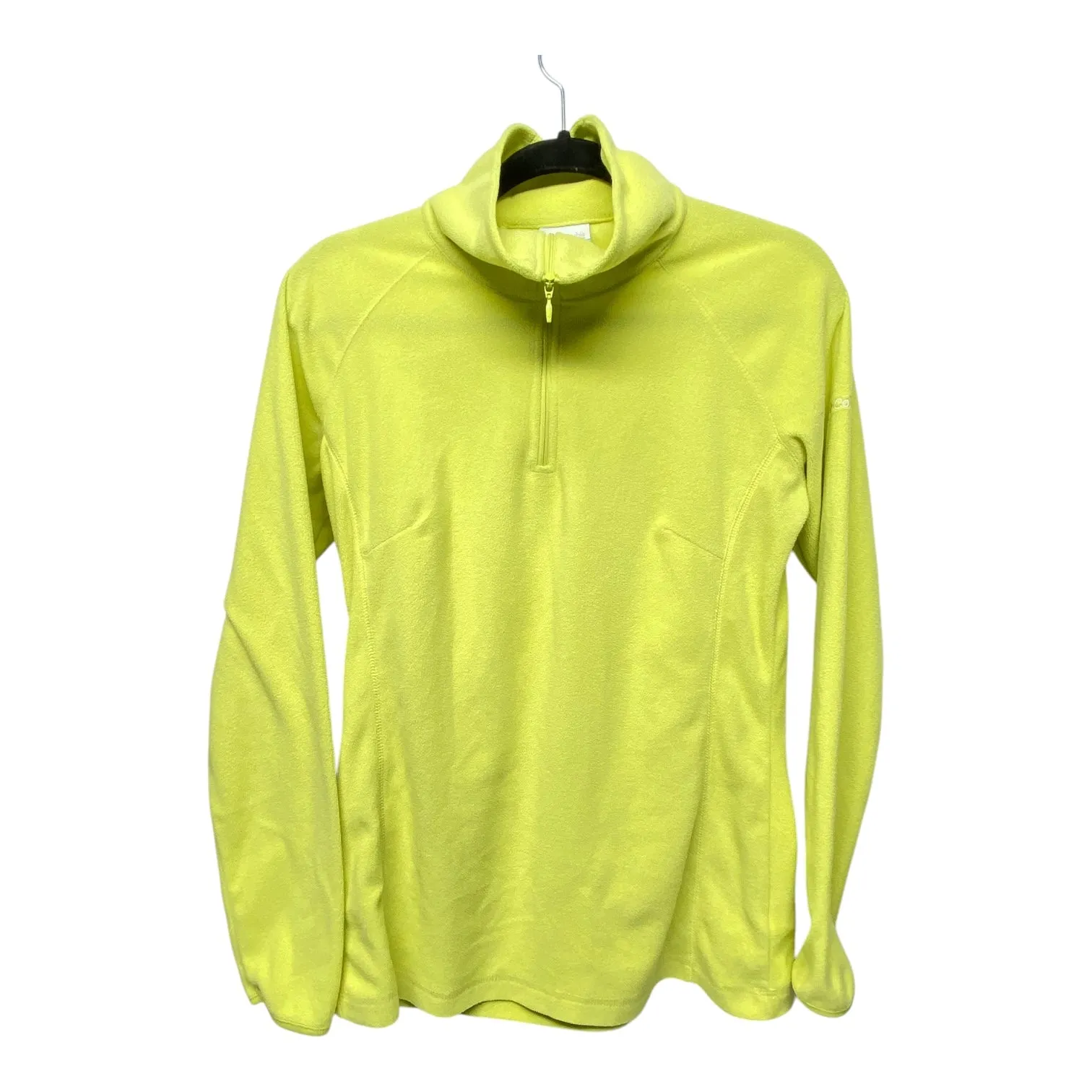 Athletic Sweatshirt Collar By Columbia In Chartreuse, Size: M Sharp Edge TaglessCollar