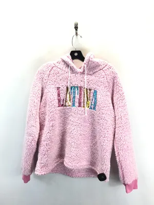 Zen Glow TaglessNeckline Sweatshirt Hoodie By Clothes Mentor In Pink, Size: M