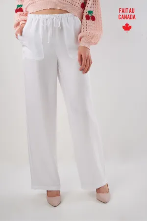 Pantalon ?? jambe large - BONI2 - (R-A12) Chilly Day Layers Fashionable Cut