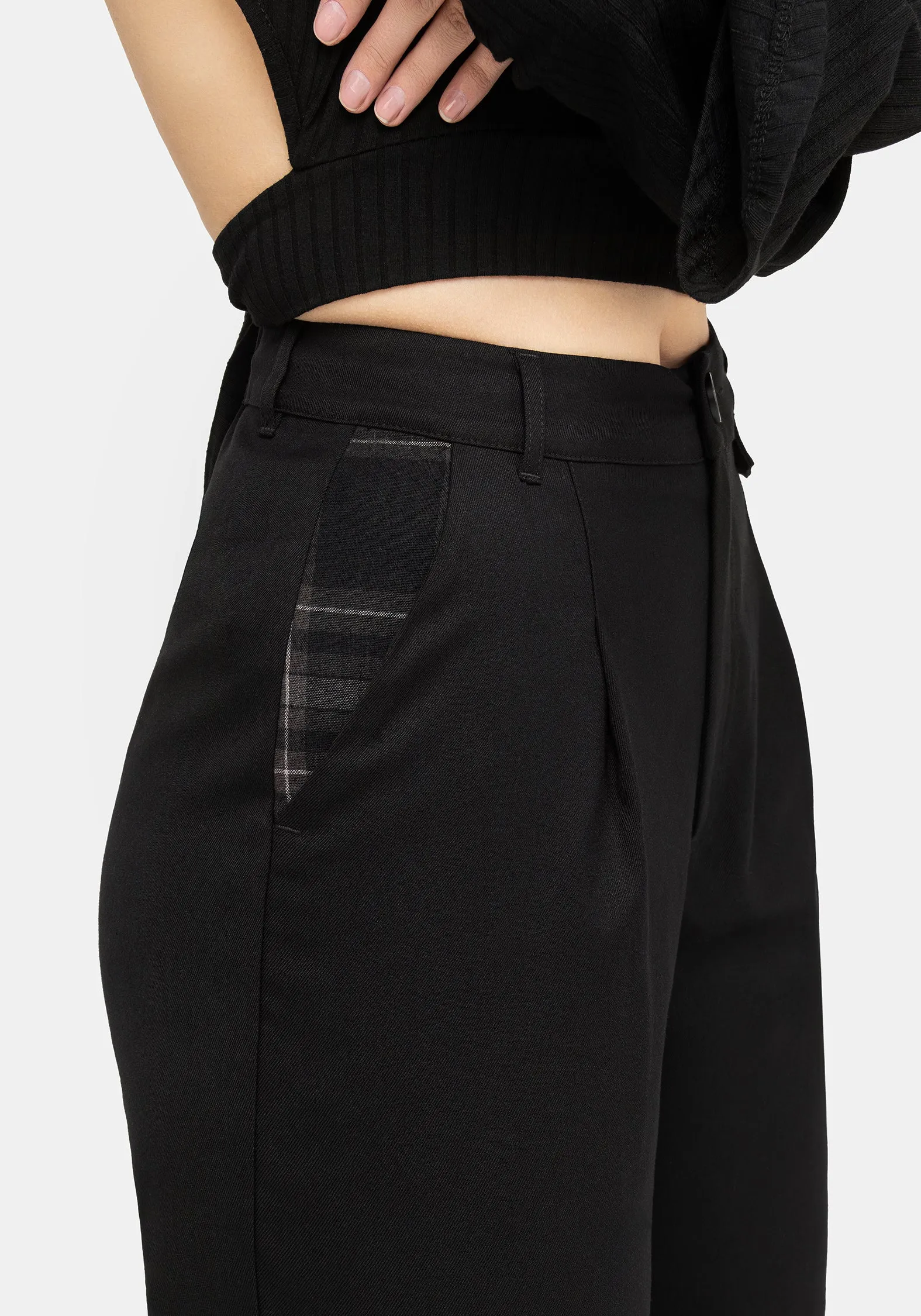 Ultra Soft Clover Check Contrast Trousers