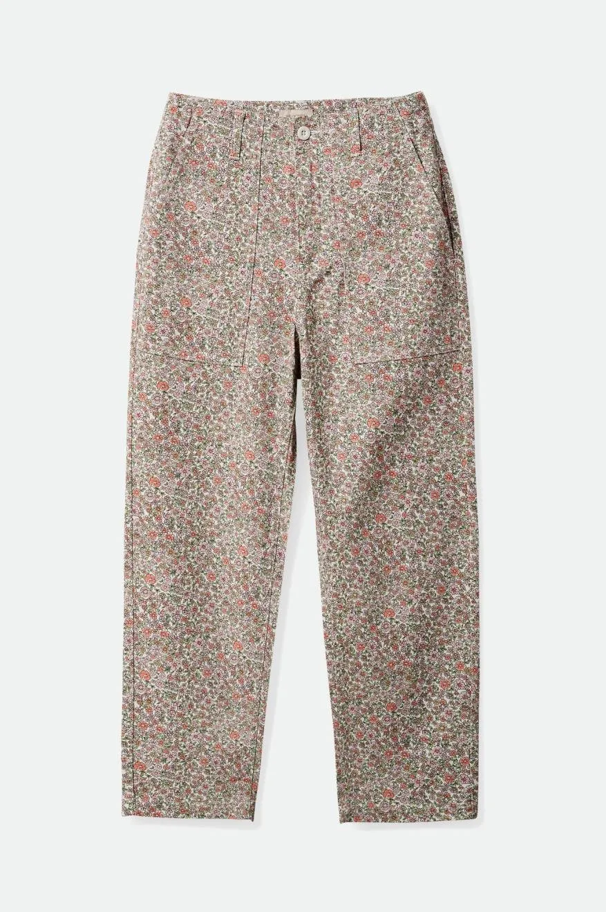 Vancouver Pant - White Floral Smart Style Neutral Style