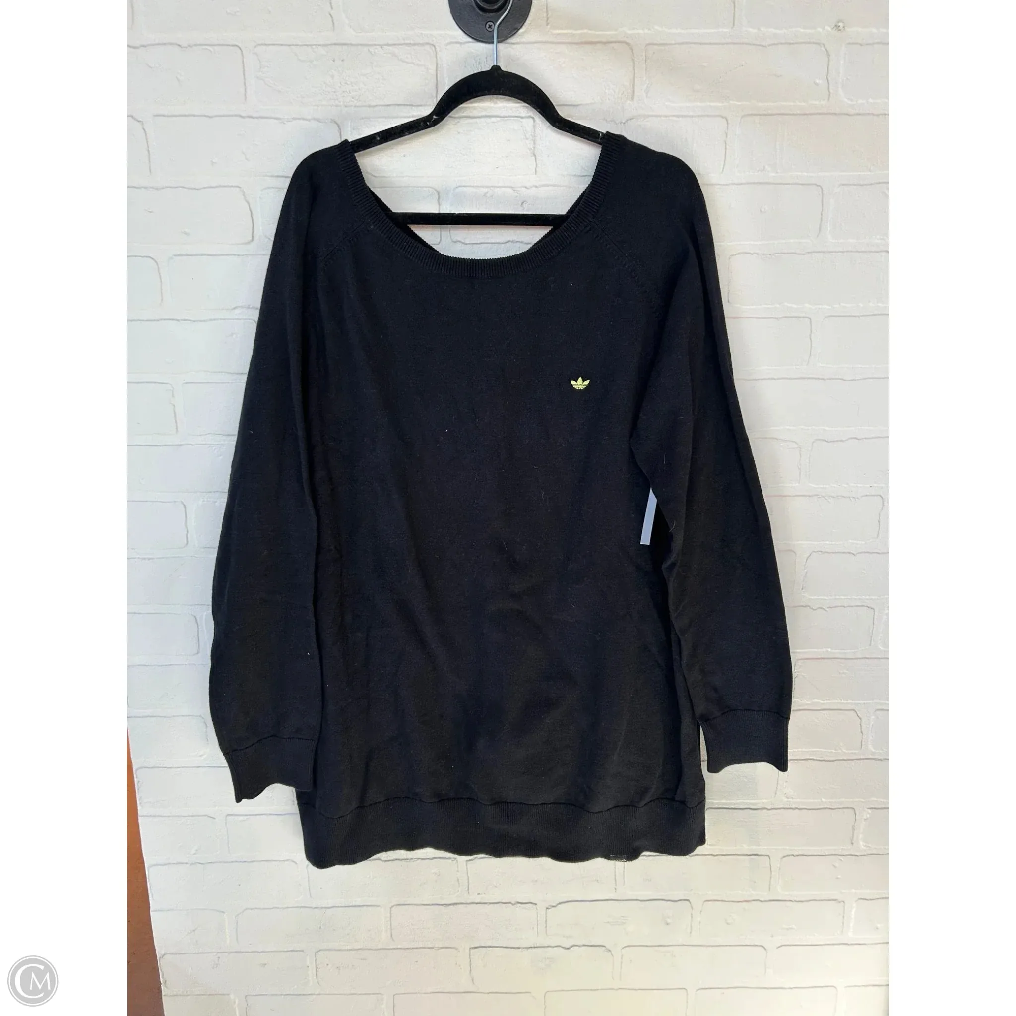 Athletic Sweatshirt Crewneck By Adidas In Black & Green, Size: Xl Classic Jeans