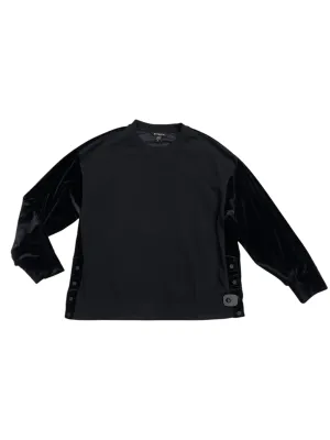 AbrasionResistant Fabric Comfortable Fashion Athletic Sweatshirt Crewneck By Athleta In Black, Size: L