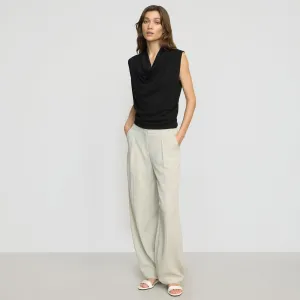 Yan Wide Barrel-Leg Pant Quick-Dry Material