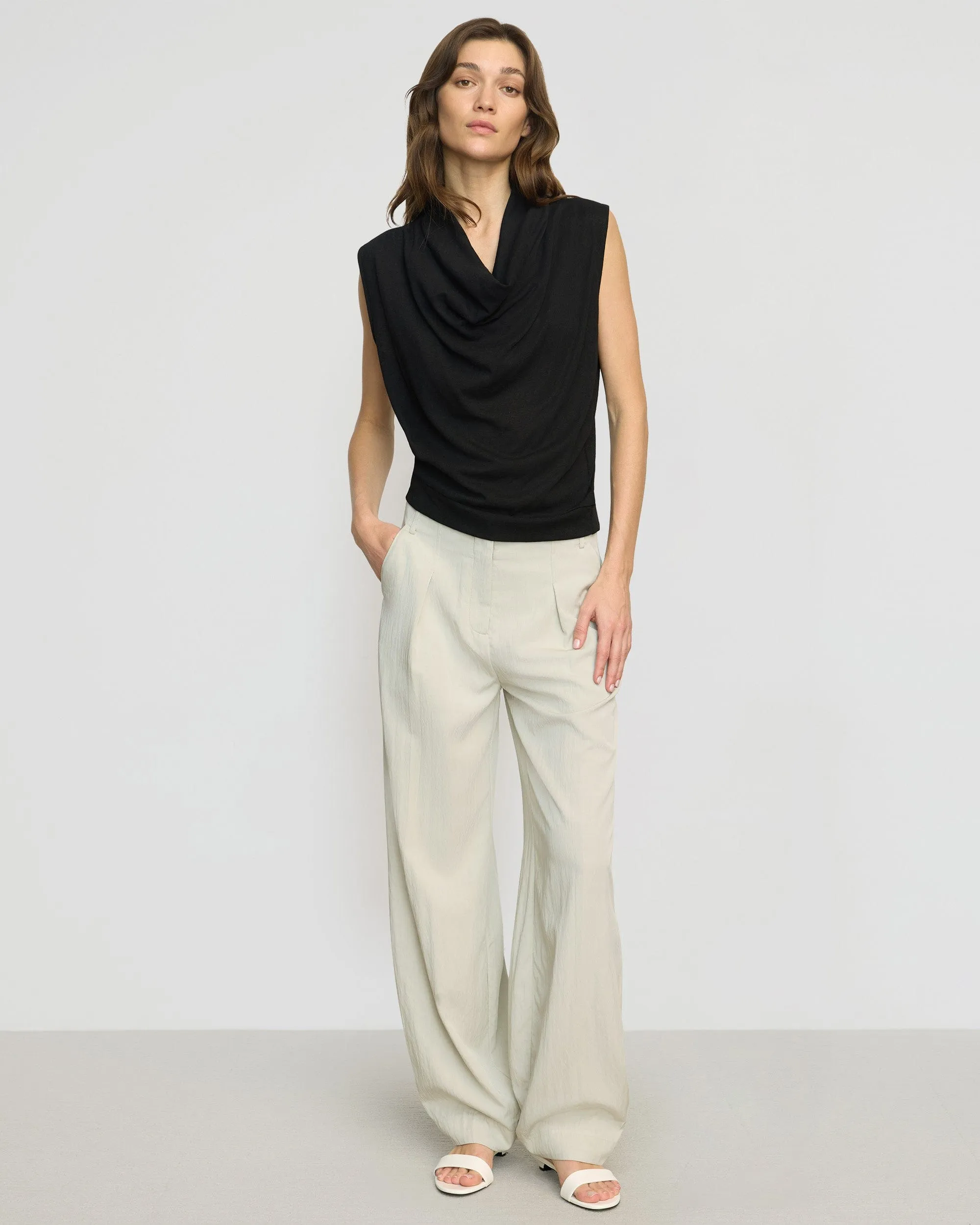 Yan Wide Barrel-Leg Pant Comfy Stretch Functional fashion wear