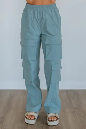 Waylon Cargo Pants - Dusty Blue Active Fit Timeless Look