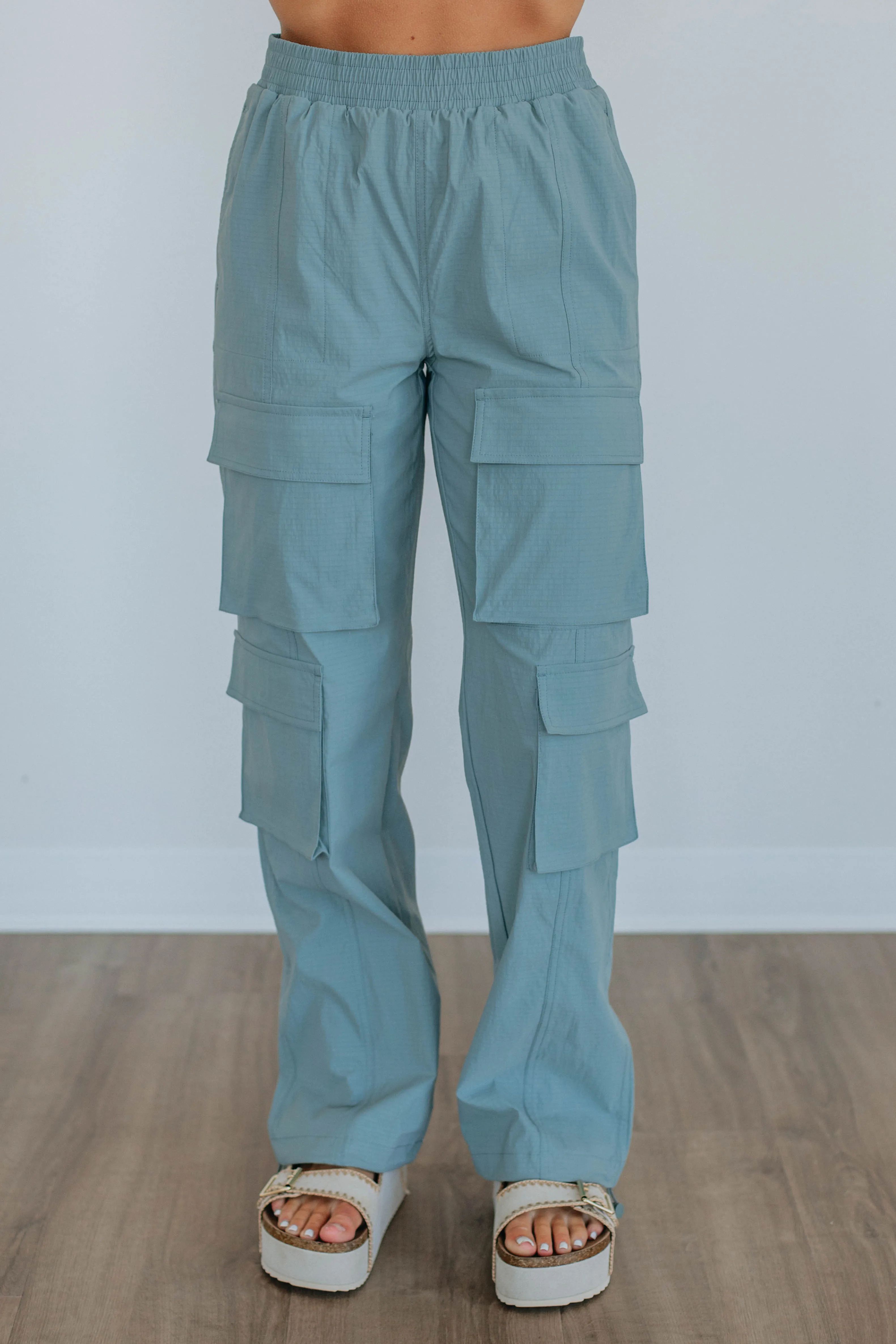 Waylon Cargo Pants - Dusty Blue Active Fit Timeless Look