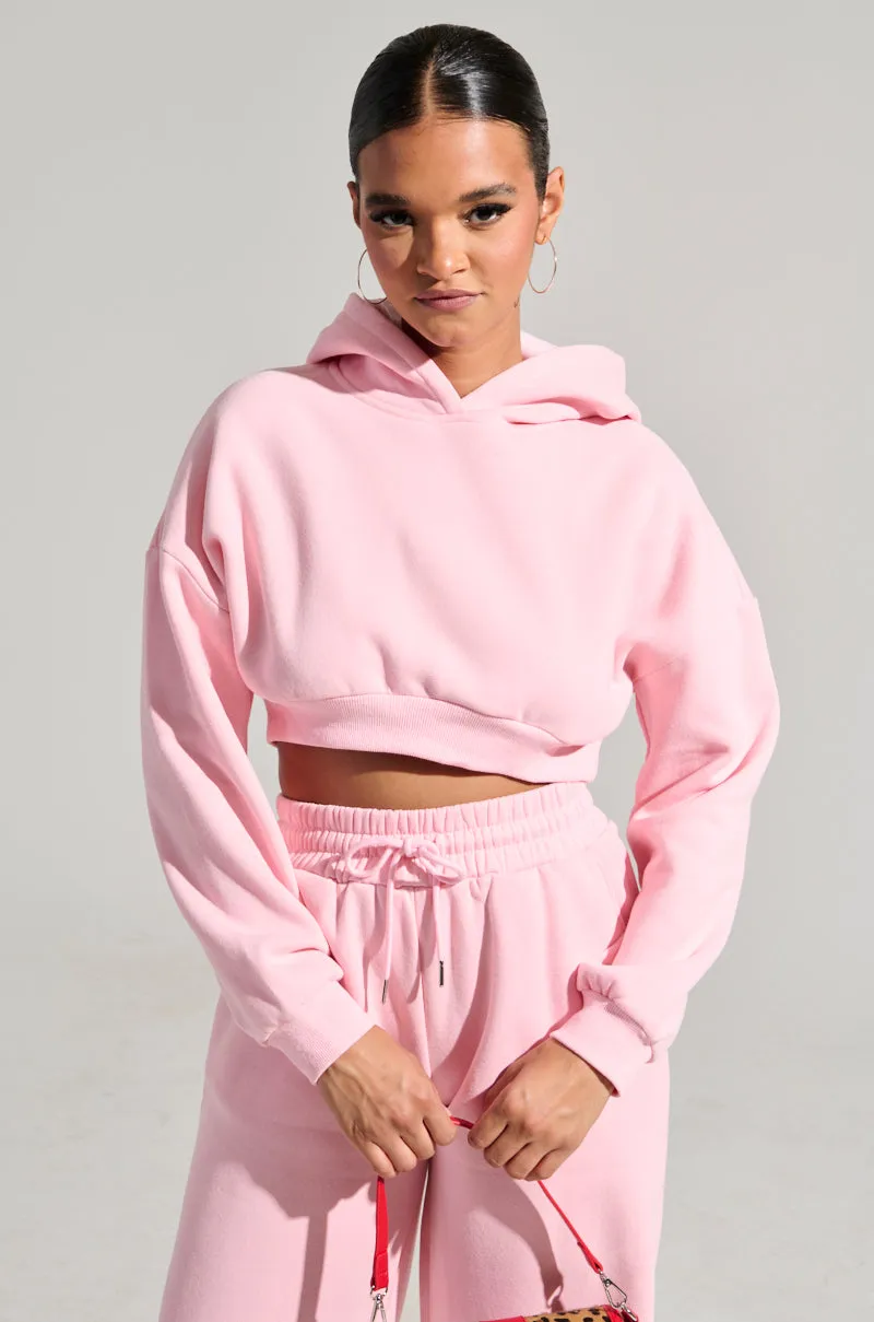 Gym Essential LOVER CROPPED HOODIE