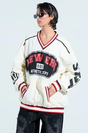 NO BIGGIE OVERSIZED NYLON SWEATSHIRT Printed