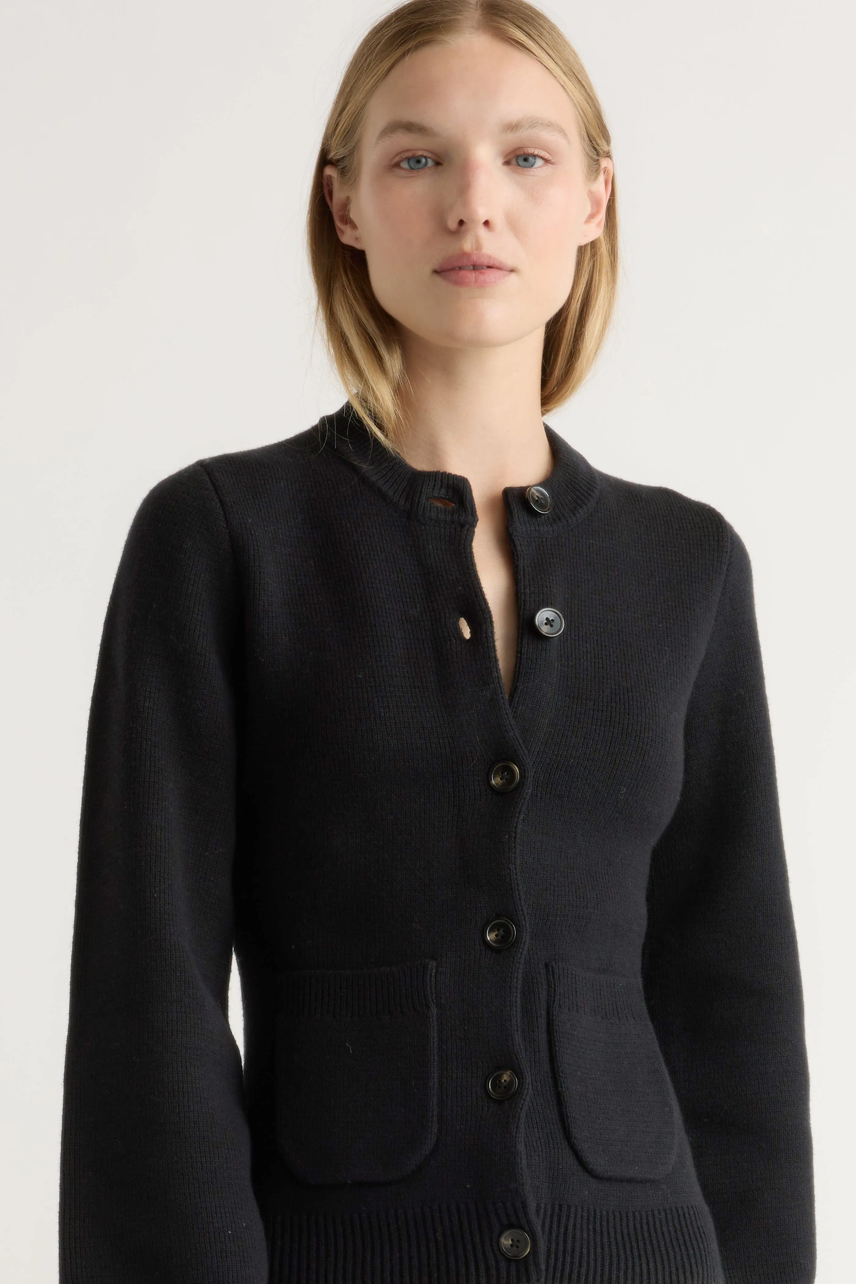 Eames Organic Cotton-Wool Cardigan Cold Comfort