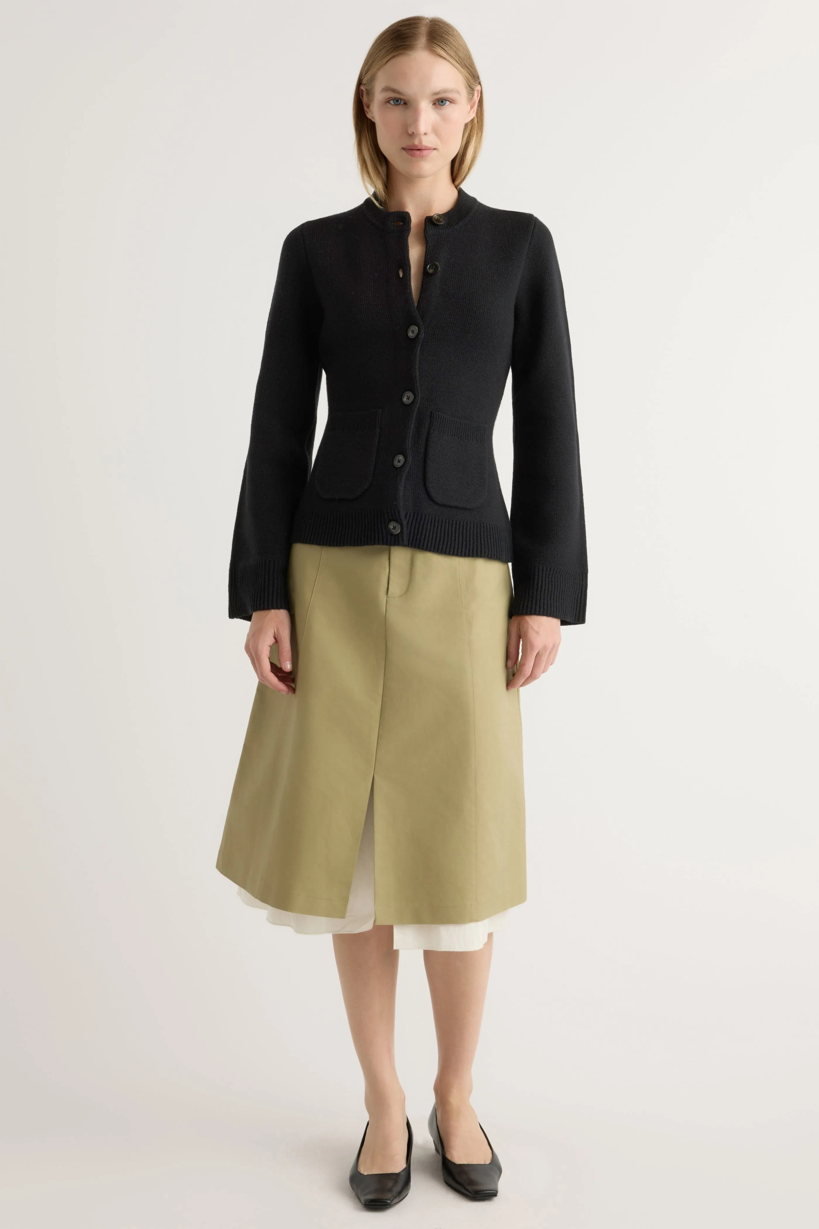 Everyday Layers Eames Organic Cotton-Wool Cardigan