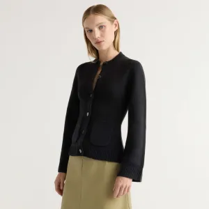 Eames Organic Cotton-Wool Cardigan Soft Knit
