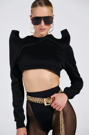 product chain toughness product business casual suitability HAVE FUN CROP SWEATSHIRT