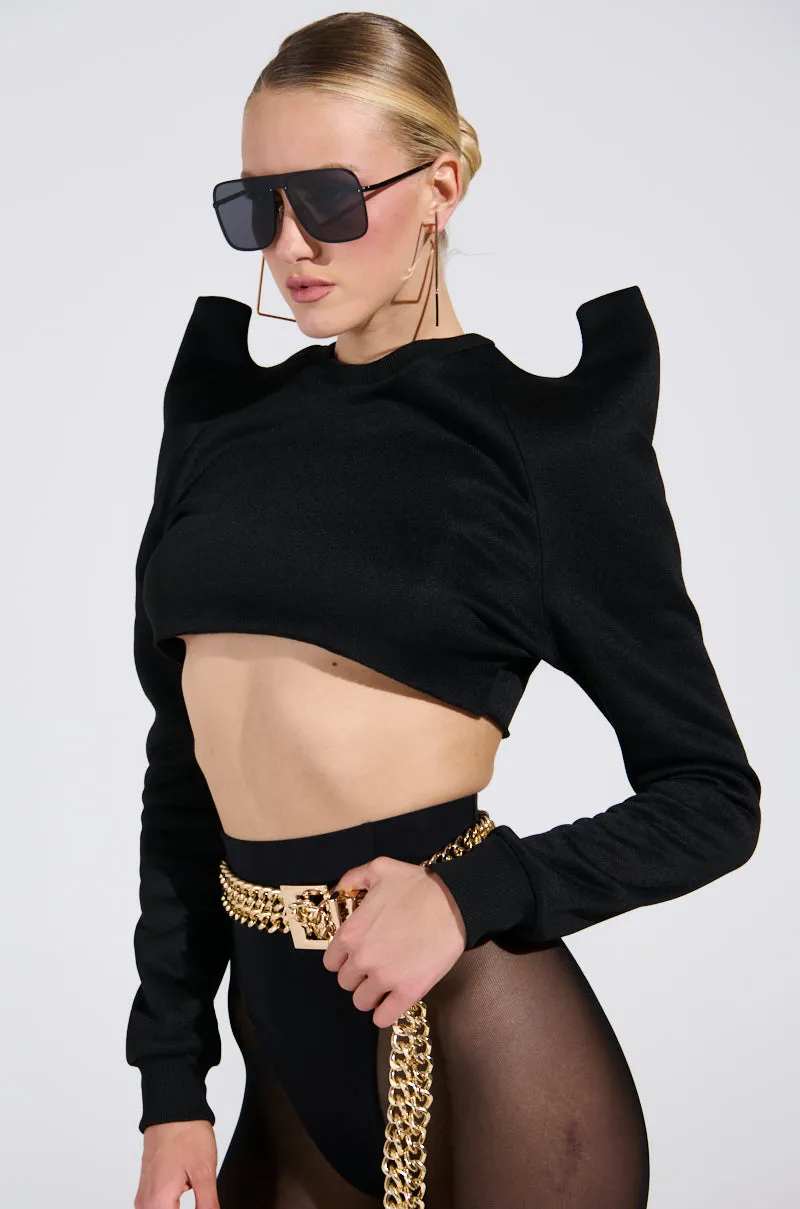 HAVE FUN CROP SWEATSHIRT Comfortable Outfit Outdoor Minimal