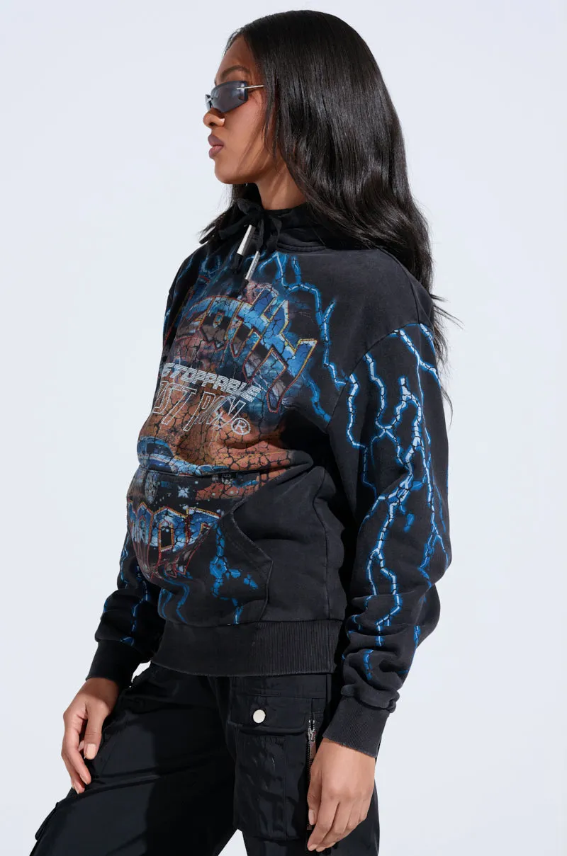 Odor Resistant style test THUNDERSTRUCK HOODED SWEATSHIRT