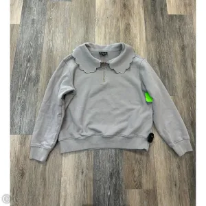 Casual Polo Work Ready Sweatshirt Collar By Ssys The Label In Grey, Size: S