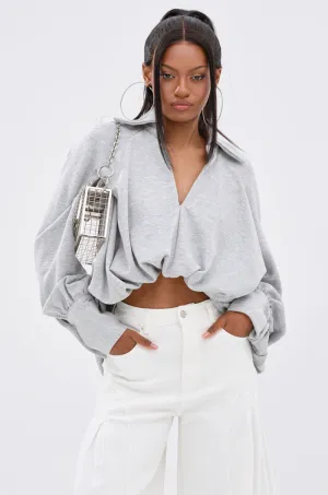 NEW RULES HIGH LOW BLOUSE IN GREY Minimalist Look