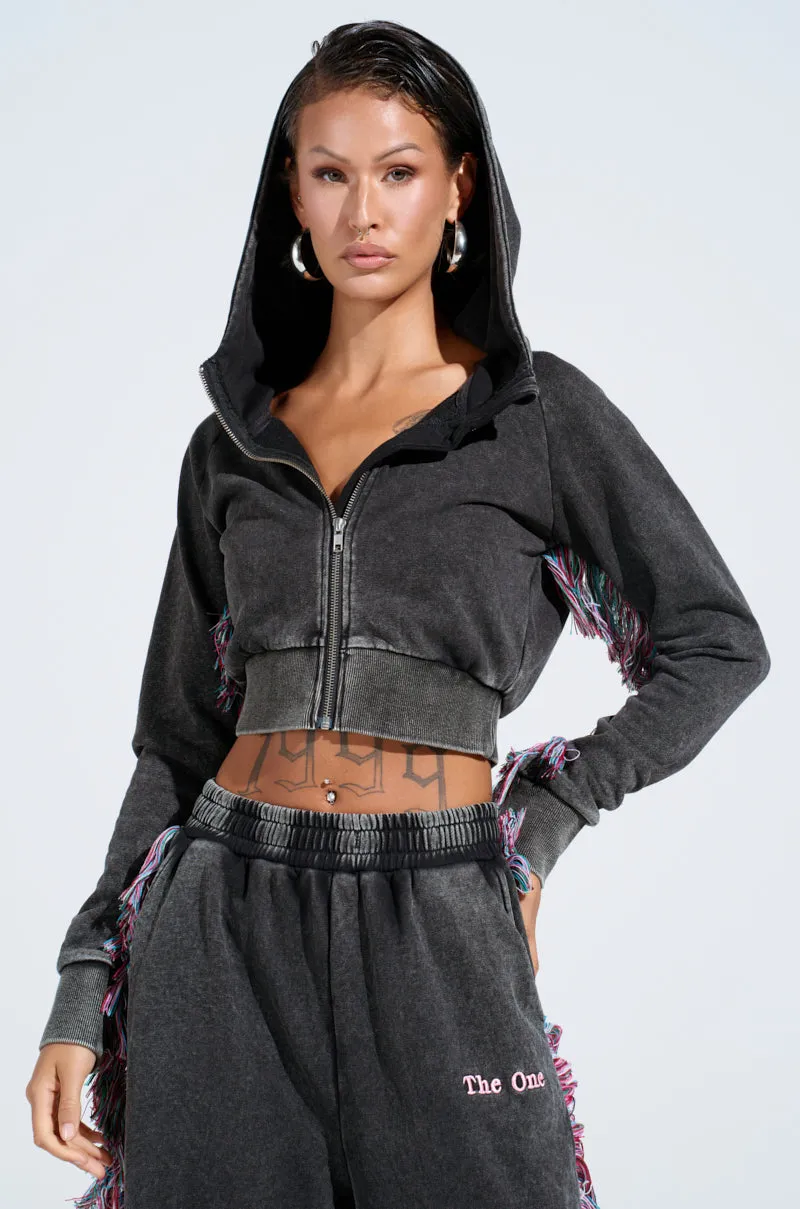 Travel Fit Buttoned THE ONE AND ONLY ZIP UP SWEATSHIRT