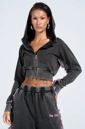 Travel Fit Buttoned THE ONE AND ONLY ZIP UP SWEATSHIRT