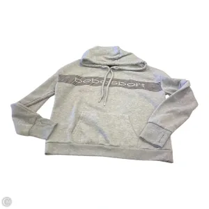 Sweatshirt Hoodie By Bebe In Grey, Size: L Net Fit
