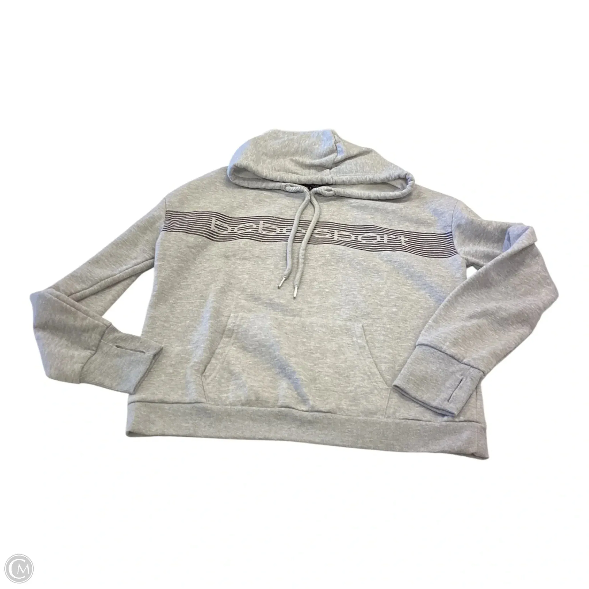 Sweatshirt Hoodie By Bebe In Grey, Size: L Net Fit