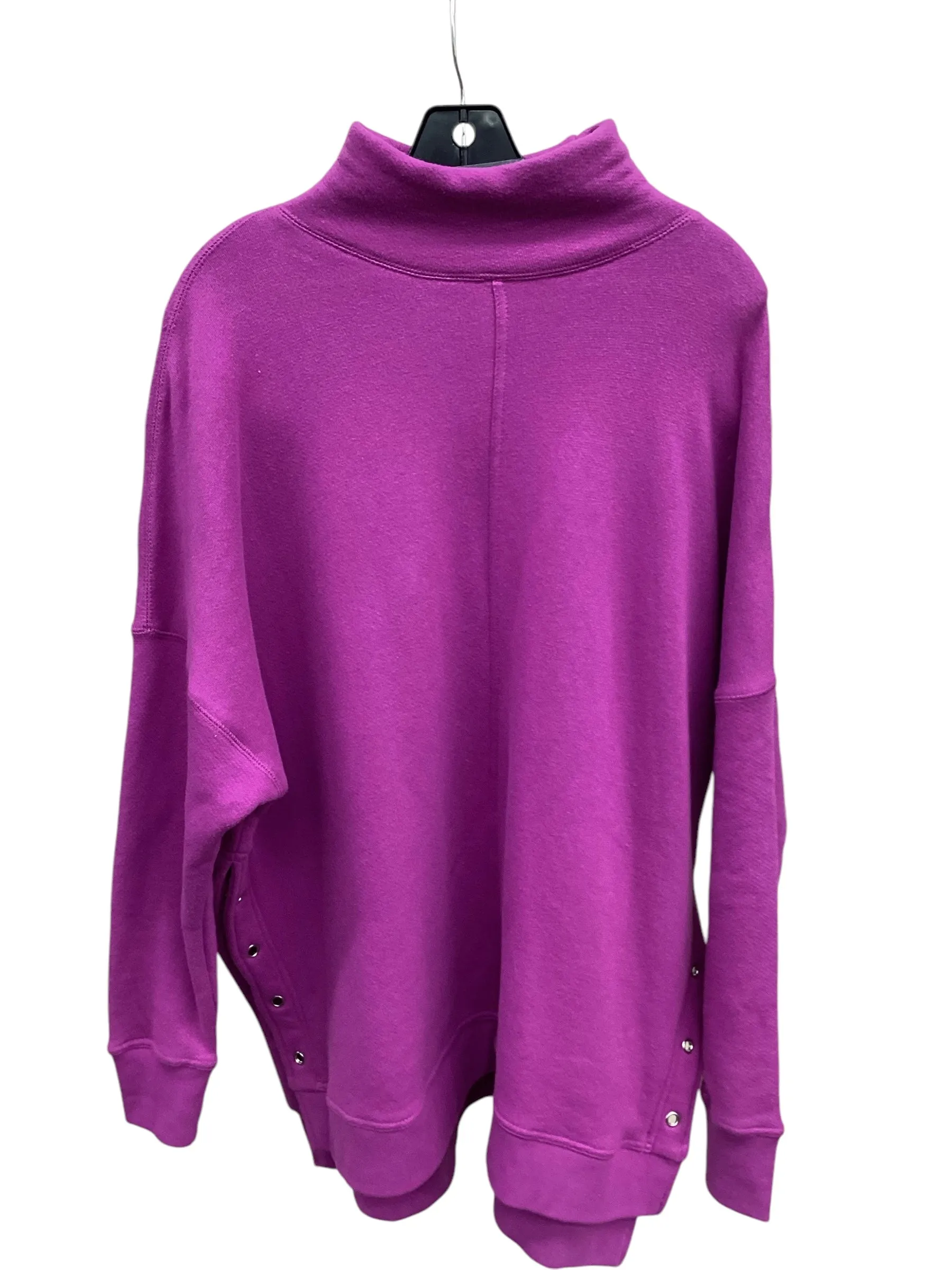 Relaxed Cut Washable fabric Sweatshirt Collar By Free People In Purple, Size: S