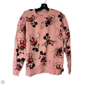 Weekend Look Travel Light Sweatshirt Crewneck By Disney Store In Pink, Size: M